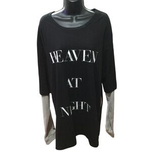 Lifted Anchors Heaven At Night Skeleton Tee